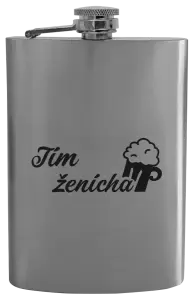 Ploskačka Tím ženícha s pivom