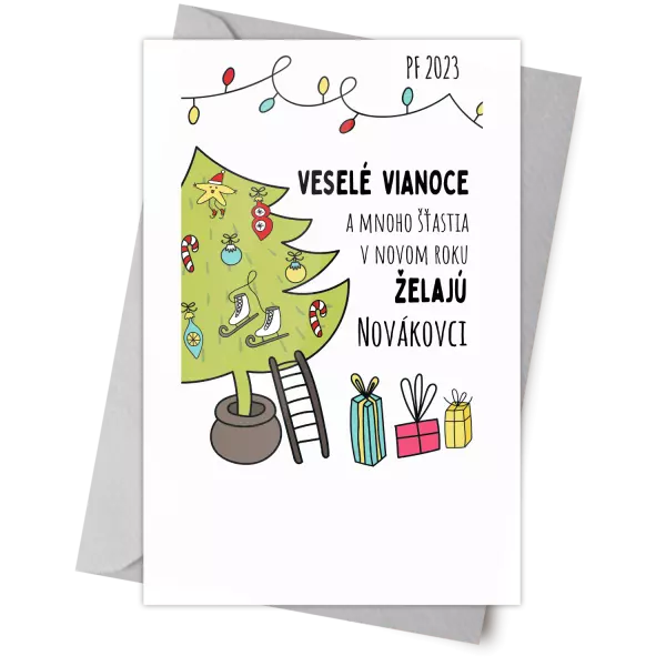 Plexisklo 10 x 15 cm Vianoce