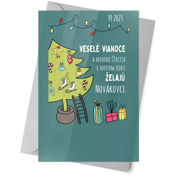 Plexisklo 10 x 15 cm Vianoce