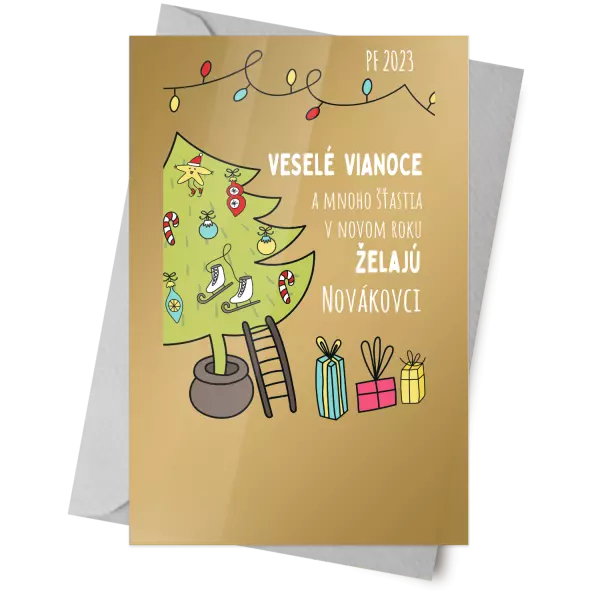 Plexisklo 10 x 15 cm Vianoce