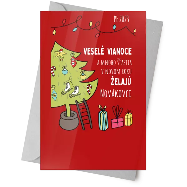 Plexisklo 10 x 15 cm Vianoce