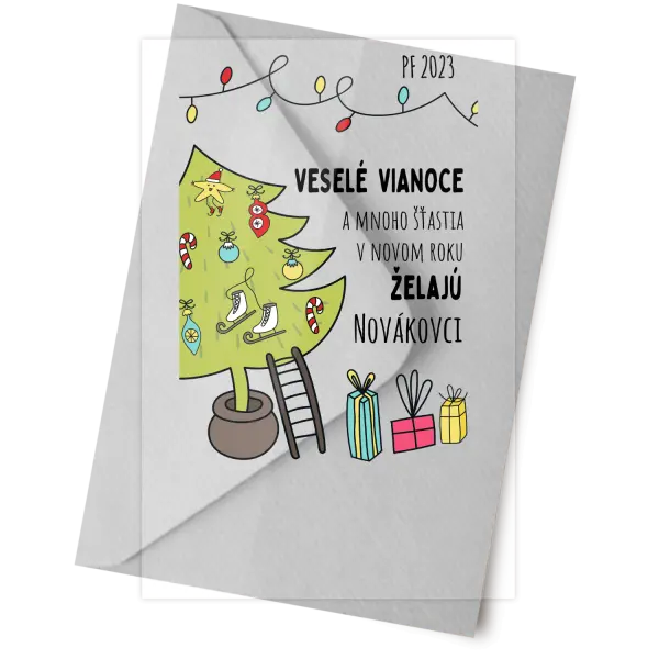 Plexisklo 10 x 15 cm Vianoce