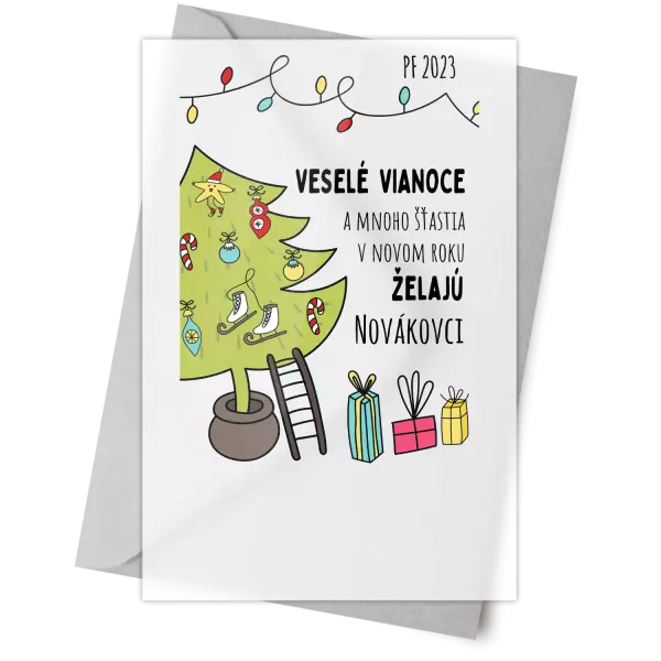 Plexisklo 10 x 15 cm Vianoce