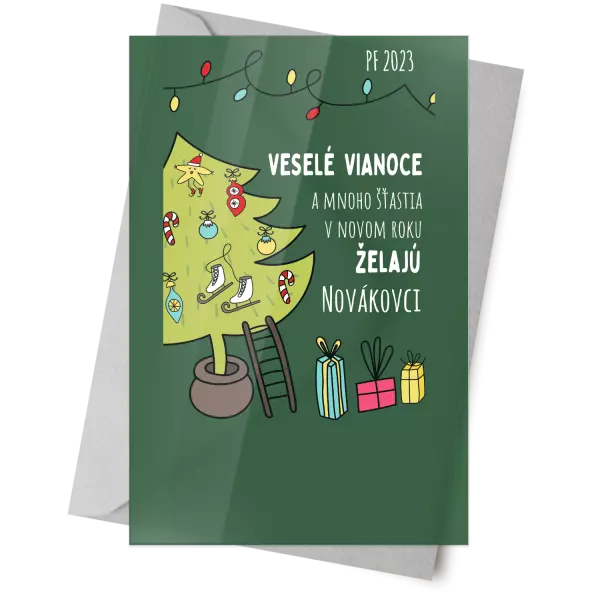 Plexisklo 10 x 15 cm Vianoce