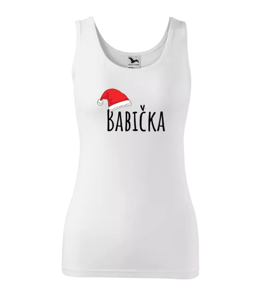 Vianočné tielko Vianočná čiapka - babička