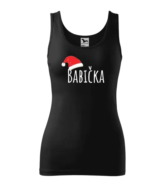 Vianočné tielko Vianočná čiapka - babička