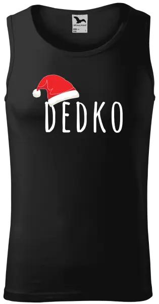 Pánske vianočné tielko Vianočná čiapka - dedko