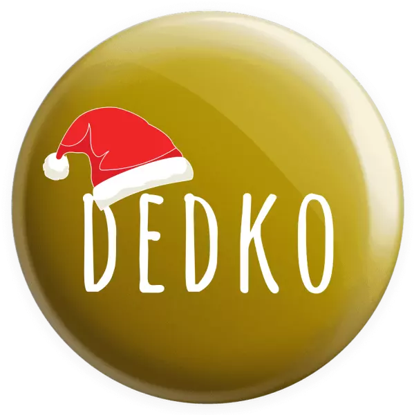 Placka Vianočná čiapka - dedko