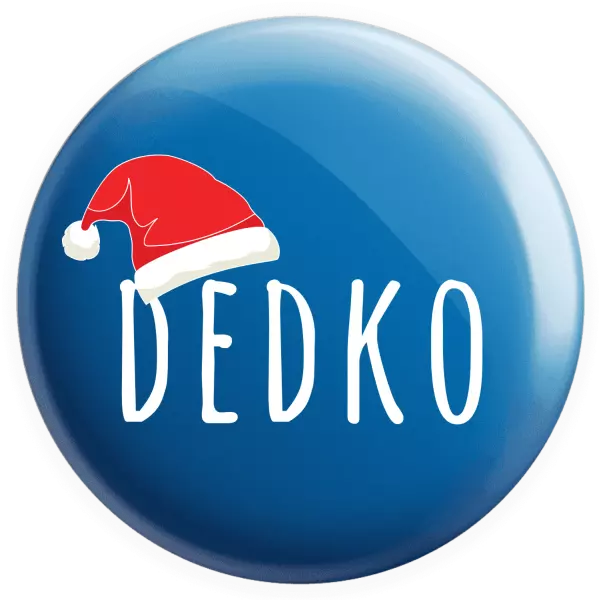 Placka Vianočná čiapka - dedko