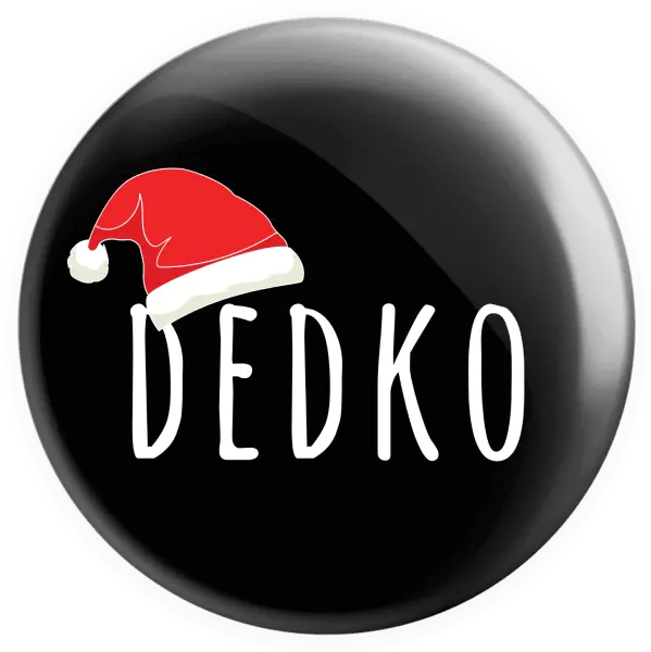 Placka Vianočná čiapka - dedko