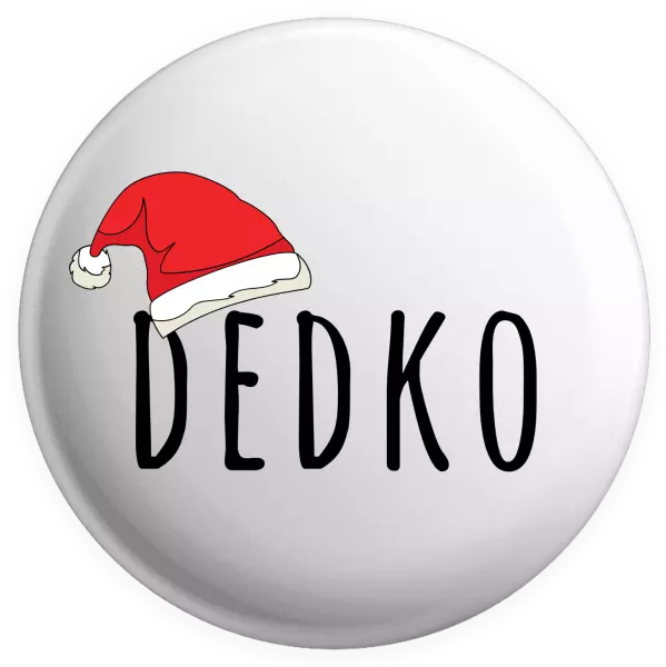 Placka Vianočná čiapka - dedko