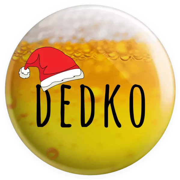 Placka Vianočná čiapka - dedko