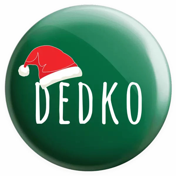 Placka Vianočná čiapka - dedko