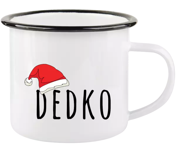 Vianočná plecháčik Vianočná čiapka - dedko