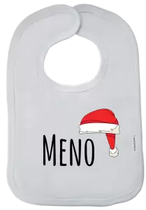 Detský podbradník Vianočná čiapka - meno