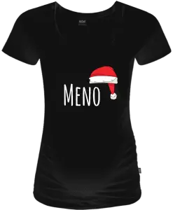 Vianočné tehotenské tričko Vianočná čiapka - meno