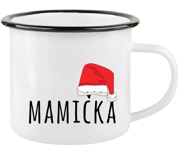 Vianočná plecháčik Vianočná čiapka - mamička