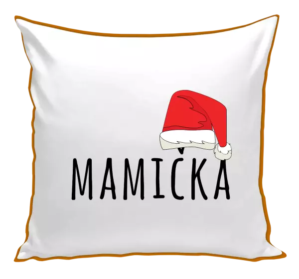 Vianočný vankúš Vianočná čiapka - mamička