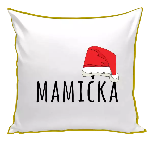 Vianočný vankúš Vianočná čiapka - mamička