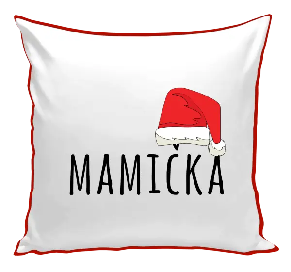 Vianočný vankúš Vianočná čiapka - mamička