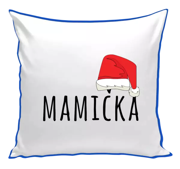 Vianočný vankúš Vianočná čiapka - mamička