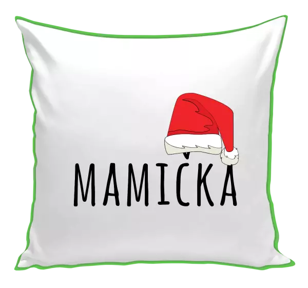 Vianočný vankúš Vianočná čiapka - mamička