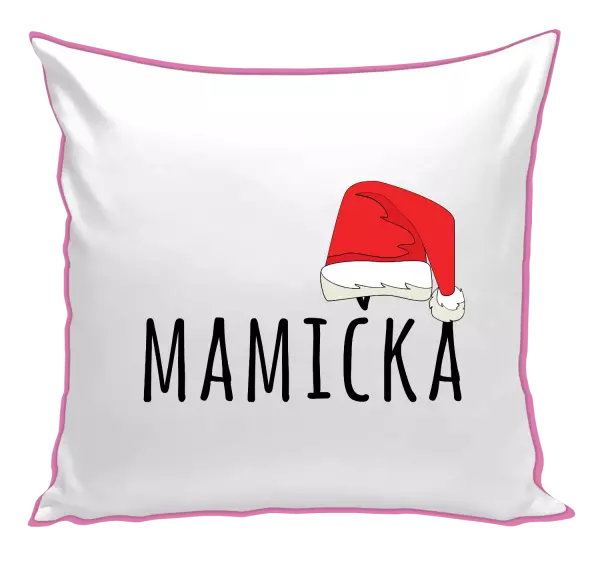 Vianočný vankúš Vianočná čiapka - mamička
