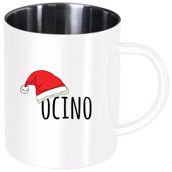 Nerezový hrnček Vianočná čiapka - ocino