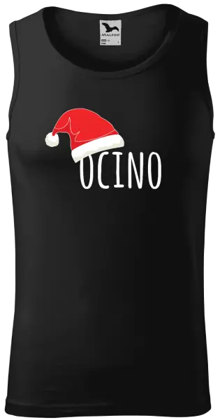 Pánske vianočné tielko Vianočná čiapka - ocino