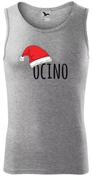 Pánske vianočné tielko Vianočná čiapka - ocino