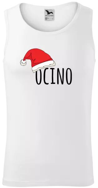 Pánske vianočné tielko Vianočná čiapka - ocino