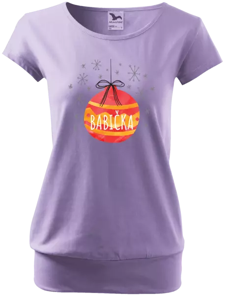 Dámske vianočné tričko Vianočná ozdoba - babička