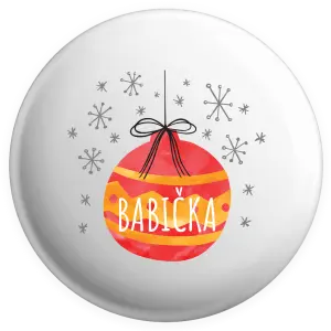 Placka Vianočná ozdoba - babička