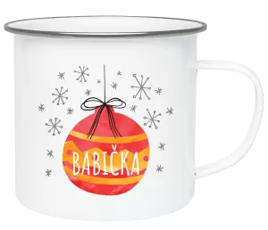 Vianočná plecháčik Vianočná ozdoba - babička