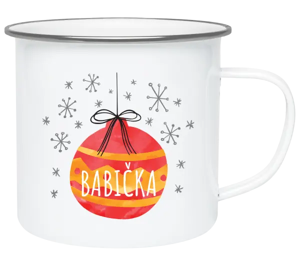 Vianočná plecháčik Vianočná ozdoba - babička