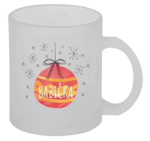 Vianočný hrnček Vianočná ozdoba - babička