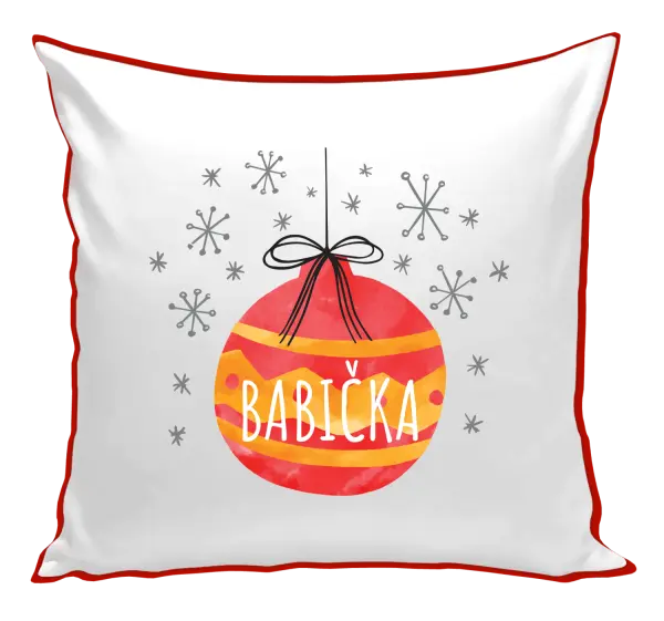 Vianočný vankúš Vianočná ozdoba - babička