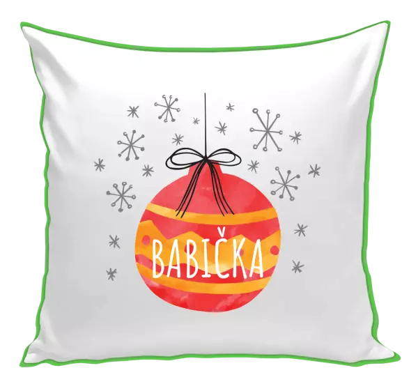 Vianočný vankúš Vianočná ozdoba - babička