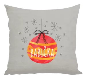 Vianočný vankúš Vianočná ozdoba - babička