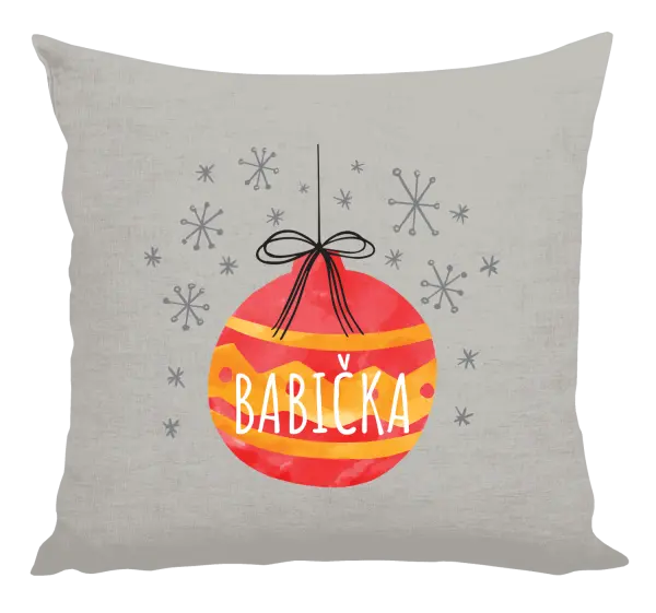 Vianočný vankúš Vianočná ozdoba - babička