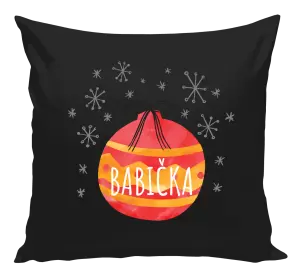 Vianočný vankúš Vianočná ozdoba - babička