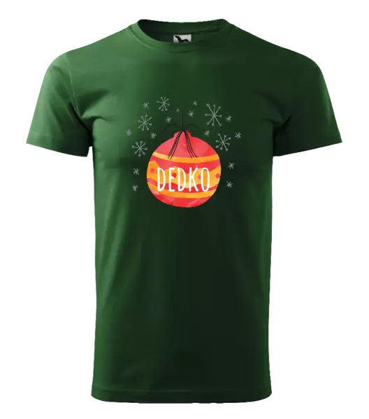 Pánske vianočné tričko Vianočná ozdoba - dedko