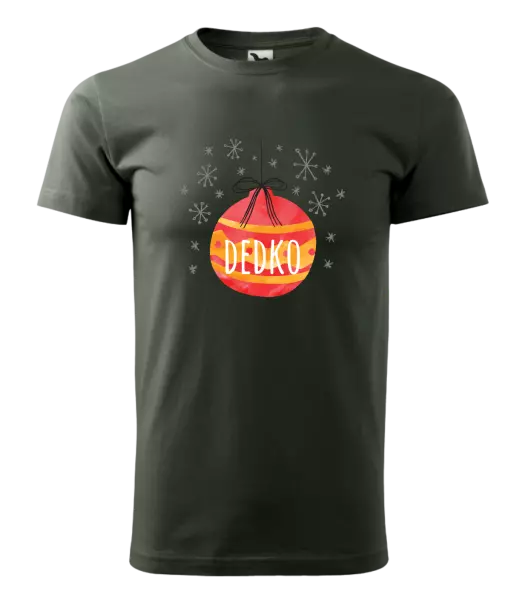 Pánske vianočné tričko Vianočná ozdoba - dedko