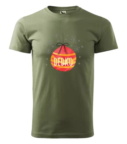 Pánske vianočné tričko Vianočná ozdoba - dedko
