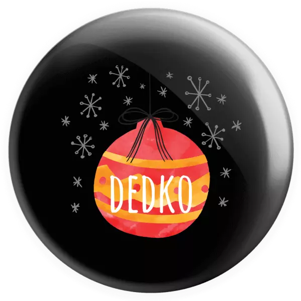 Placka Vianočná ozdoba - dedko