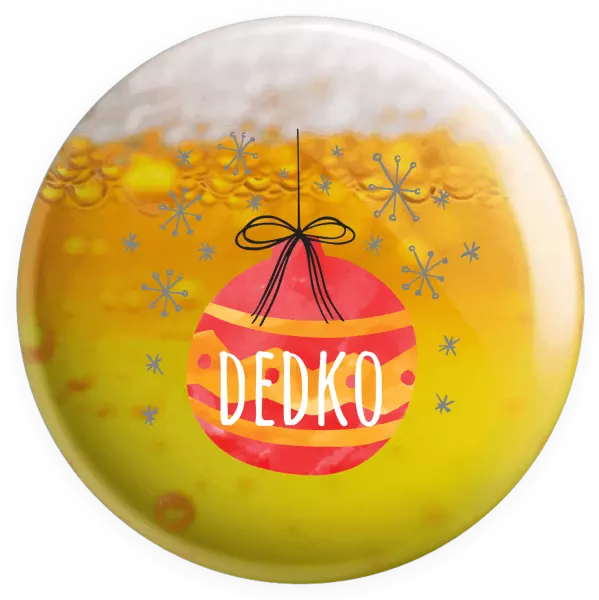 Placka Vianočná ozdoba - dedko