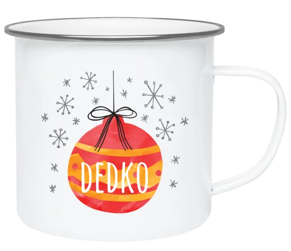 Vianočná plecháčik Vianočná ozdoba - dedko