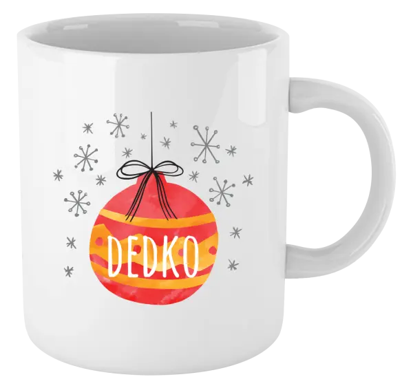 Vianočný hrnček Vianočná ozdoba - dedko