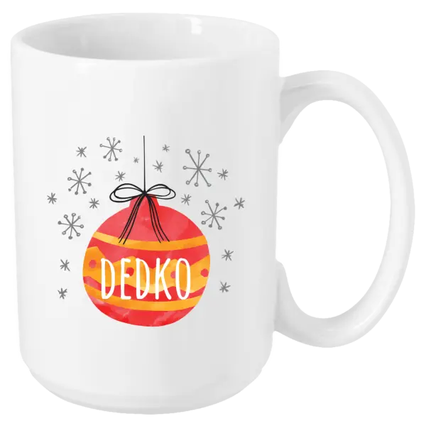 Vianočný hrnček Vianočná ozdoba - dedko