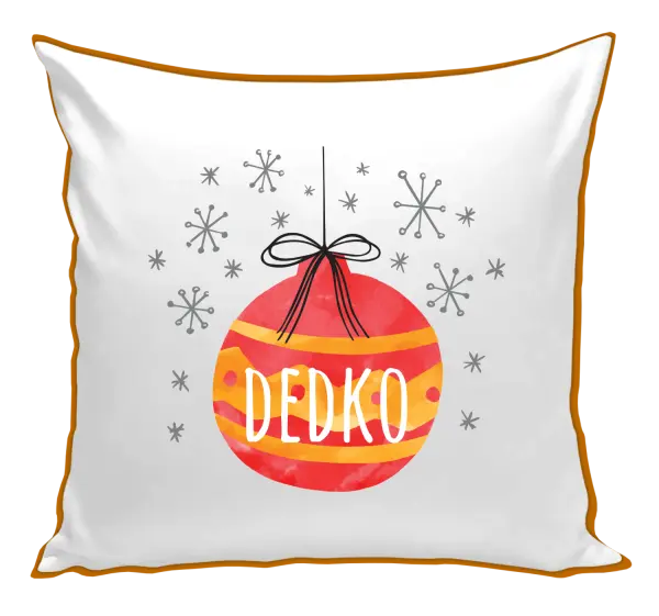 Vianočný vankúš Vianočná ozdoba - dedko